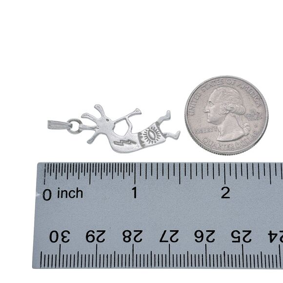 Southwestern Kokopelli Pendant | Vintage Sterling Silver 925 - Picture 5 of 6